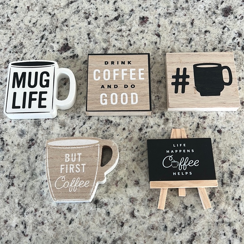 ☕️🤎 5 coffee mini mug life signs